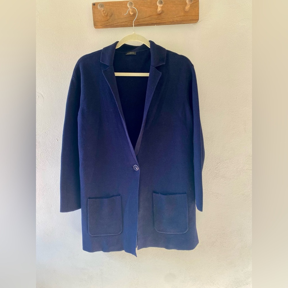 Talbots Navy Women's Sweater Coat, M/L